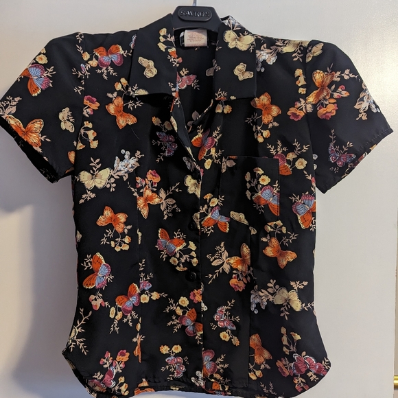 3/$20 - Vintage Floral Shirt - Jean Works and Company - Picture 4 of 4